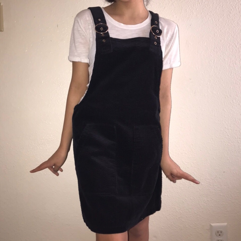🍂black overall dress🍂